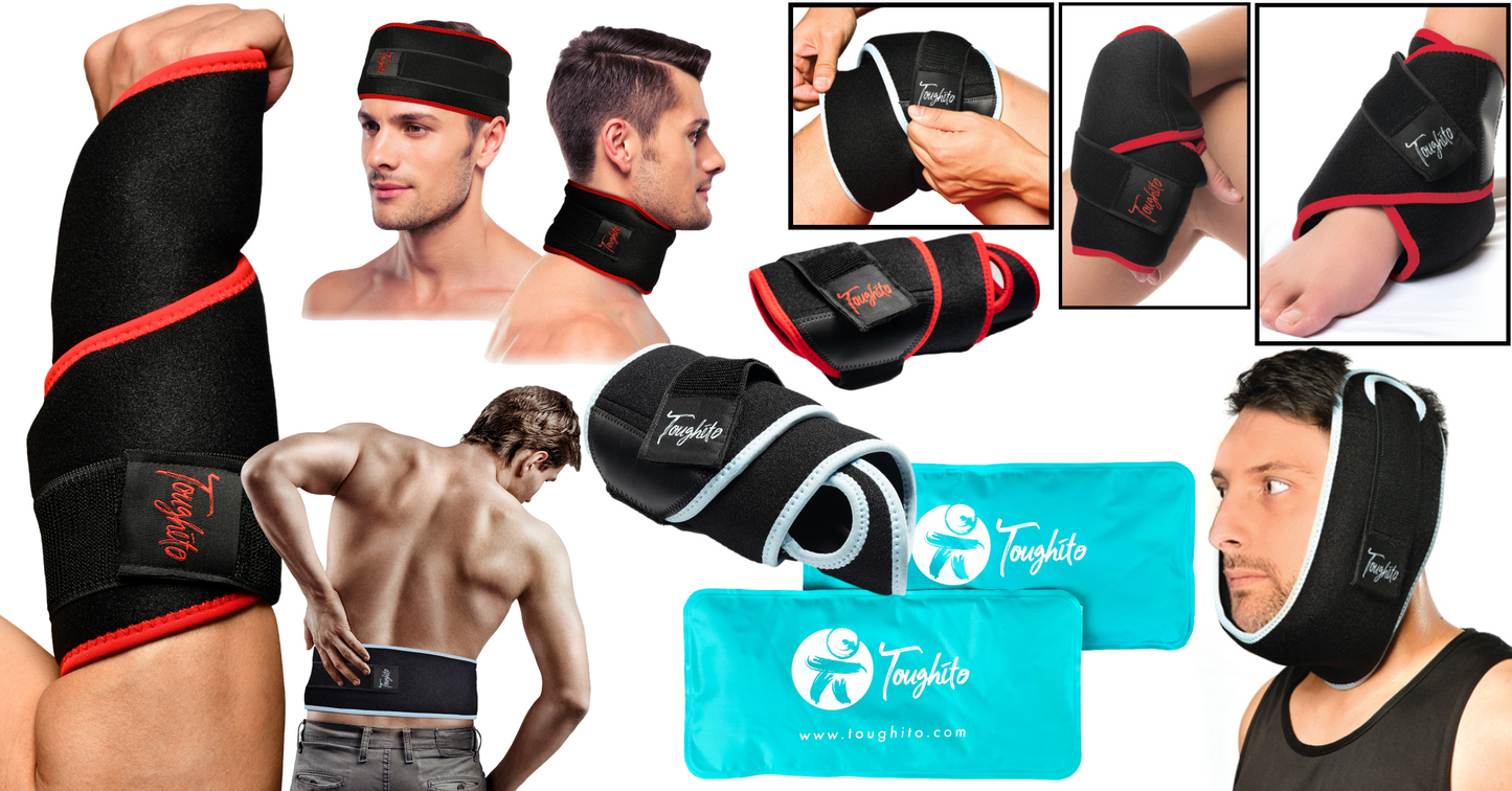 Multi-Purpose Ice Pack Wrap-Ice Pack for Wrist and Hand, Face and Head, Neck, Knee and Ankle