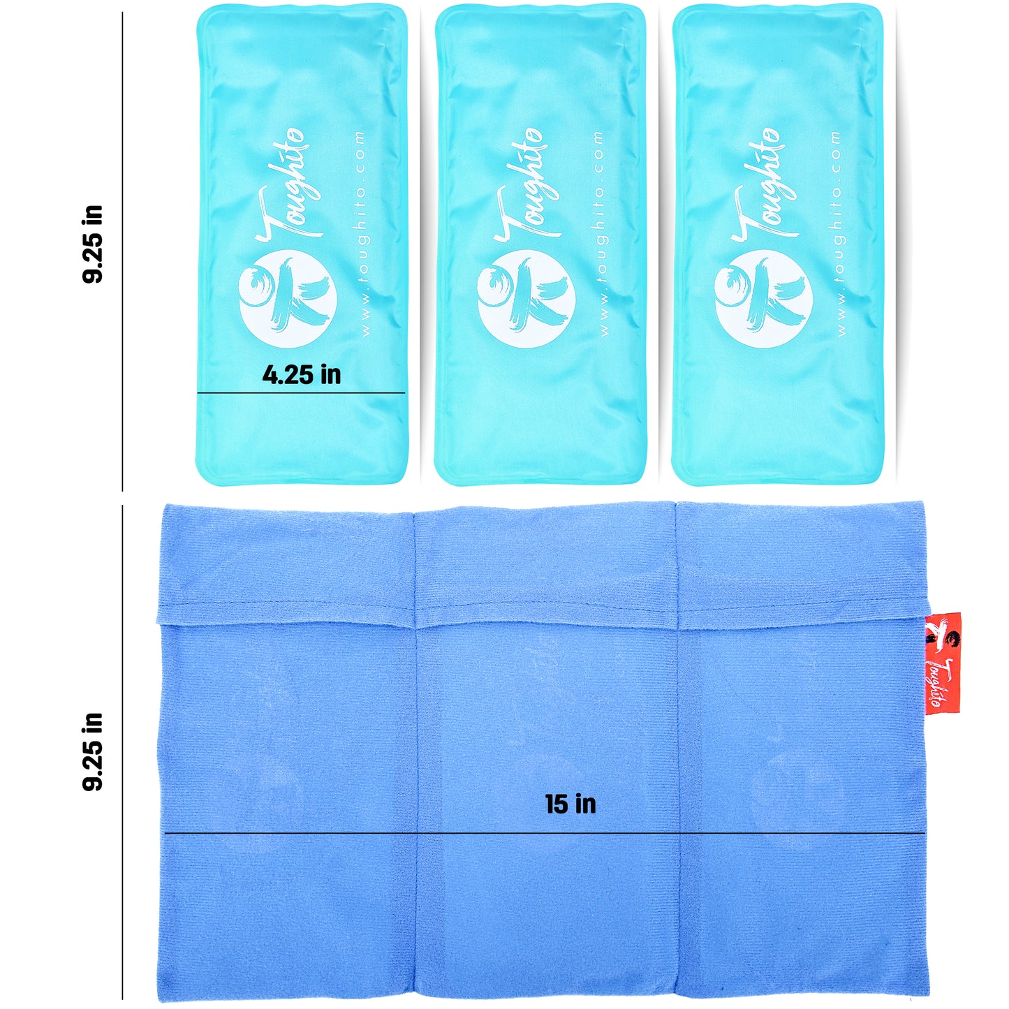 Ice Packs for Injury/Replacement Ice Pack for Toughito Hot and Cold Therapy Wraps.